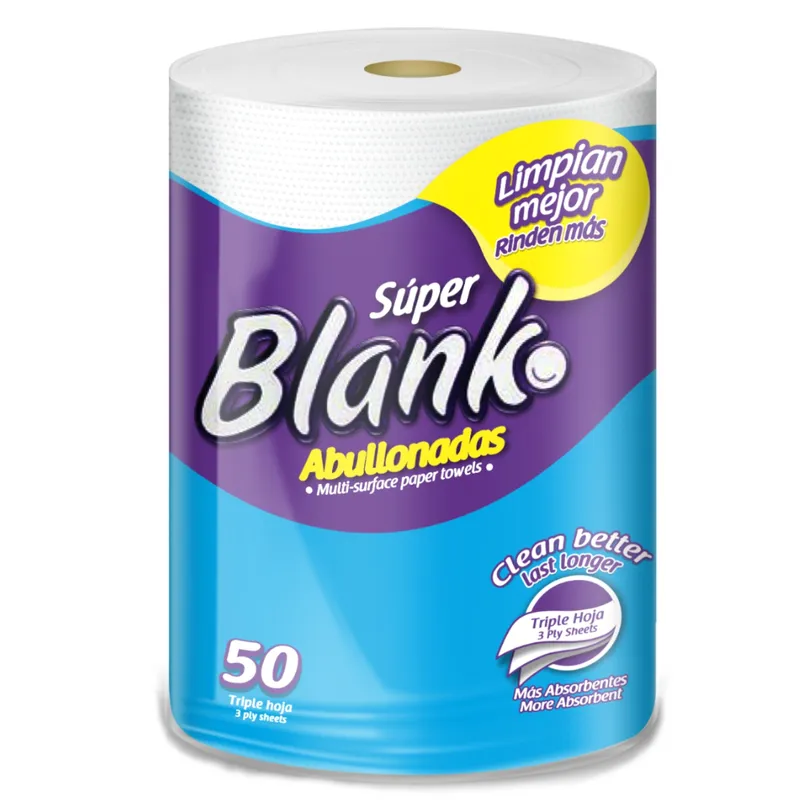 TOALLAS SUPER BLANKO ABULLONADAS 50UNI TOALLAS SUPER BLANKO ABULLONADAS 50UNI