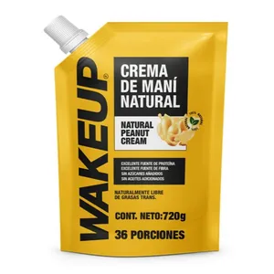 Crema de maní wakeup natural x 720 grs doypack