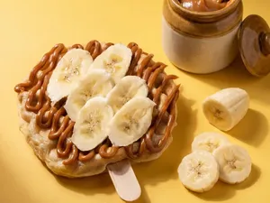 Waffle Pop Manjar & Plátano