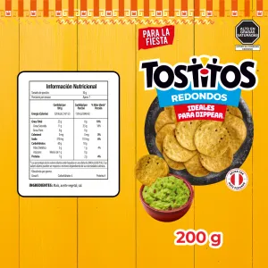 Nachos Tostitos Redondos Sal x 200 g
