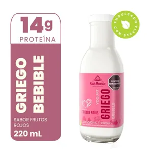 Yogurt griego san martin bebible frutos rojos x 220 ML