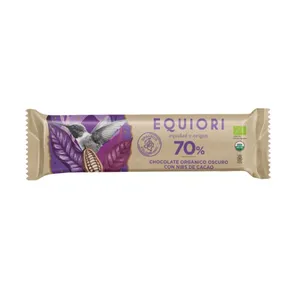 Barra chocolate orgánico 70% equiori 13 gr anis de cacao