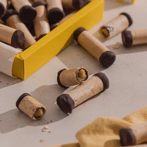 Mini barquillo de manjar