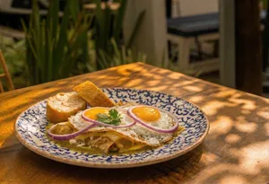 Enchiladas Suizas con Huevo