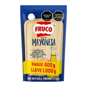 MAYONESA FRUCO DOYPACK PAGUE 800G LLEVE 1000G