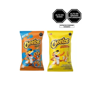 Pack (1 Cheetos Garrita x 90 g + 1 Cheetos Horneado Mega Queso x 90 g)
