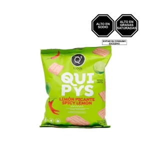 Chips De Harina De Arroz Quipys Sabor Limon Picante X 70 Gr