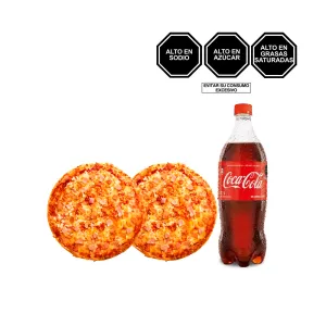 Pack (2 Pizza Familiar Americana + 1 Coca Cola x 1 Lt)