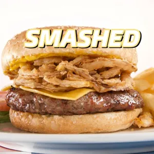 Smashed NY Yankees Burger