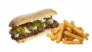 SANTA PLATEADA + PAPAS FRITAS