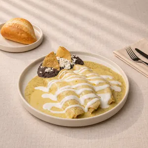Enchiladas Suizas con pollo (3 pz)
