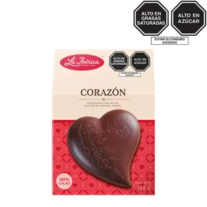 Corazón de chocolate con leche x 180 g