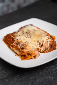 Lasaña boloñesa de soya