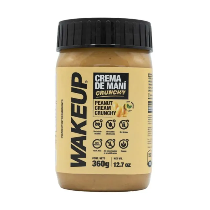 CREMA DE MANI WAKEUP CRUNCHY X 360 GRS DOYPACK