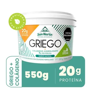 Yogurt griego san martin colageno hidrolizado x 550 grs