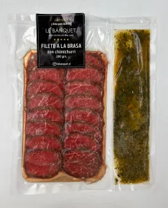Filete a las brasas con Chimichurri