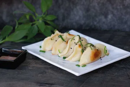 Gyosas de champiñón queso crema