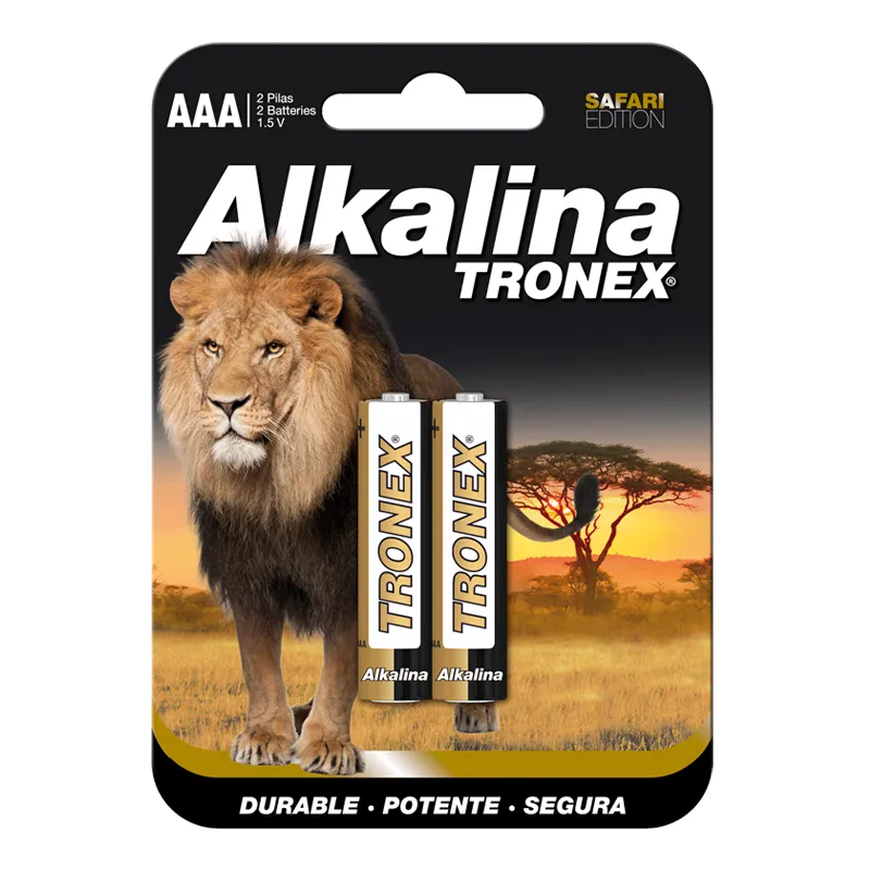 PILA ALKALINA TRONEX AAA X 2 UNS PILA ALKALINA TRONEX AAA X 2 UNS