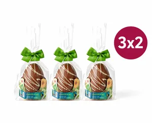 P918 - Pack 3x2 Huevo de Chocolate Leche 70 Gr.