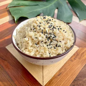 Adición de arroz integral