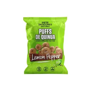 Snack Puff Quinua Siete Dragones Lemon Pepper X 100 Gr