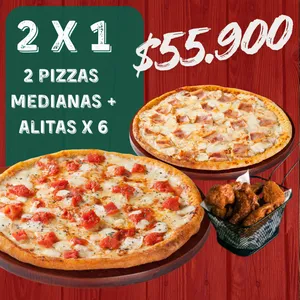 PROMO 2X1 MEDIANAS + Alitas x6