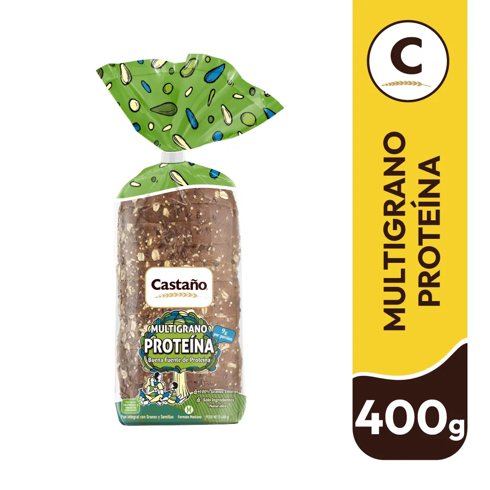 Molde Integral Multigrano Con Vitaminas y Zinc 400g - Castaño - Desde 1933