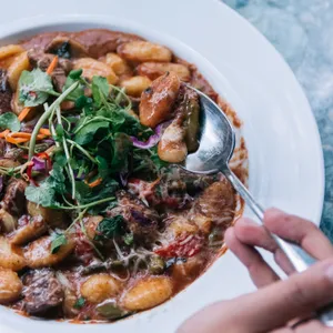 Encanto De Filete Con Gnocchi