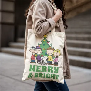 BOLSO DE SNOOPY AZUL NAVIDAD