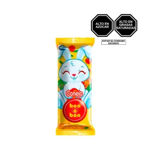 Chocolate Bon O Bon Leche Conejo X 25 Gr