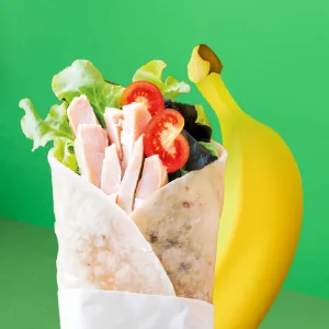 Fajita de Pollo + Plátano (Menú BAES)