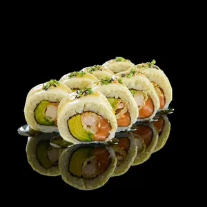 Sake Ebi Avocado Mara Maki Roll