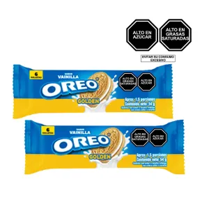 Pack  (2 Galleta Oreo Xl Golden X 54 Gr)