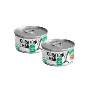Pack 2 Conserva Filete De Atún Corazón Del Mar En Aceite Vegetal X 140 Gr