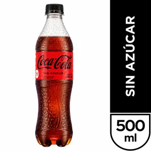 Coca Cola Sin Azúcar 500 Ml