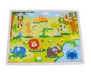 Puzzle de madera animales Dactic