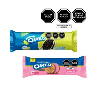 Pack 2 (1 Galleta Oreo Chocolimon Rollo X 108 Gr+1 Galleta Oreo Rollo Fresa X 108 Gr)