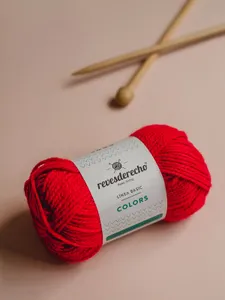 Lana Rojo Fuego 0018 Colors 50 Línea Basic - Ovillo 50 Grs.