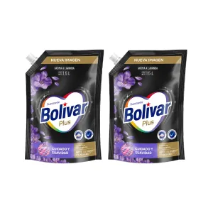 Pack (2 Suavizante Bolivar Plus Lavanda Doypack x 400 ml)