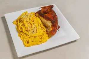 Fideos a la Huancaína + Proteína