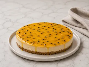 Cheesecake completo de maracuyá
