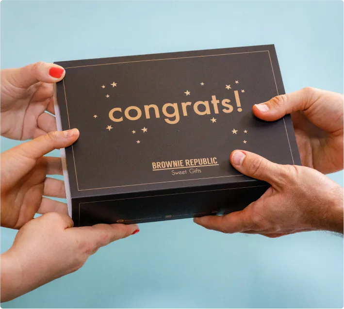 Cajas de brownies personalizadas
