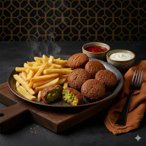 Falafel - Al Plato Vegano (c/ Papas Fritas)