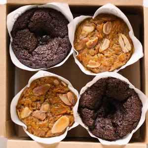 Caja 4 queques sin azúcar