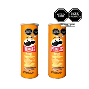 Pack (2 Papas Pringles Queso X 109 Gr)