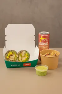 Snack wrap + acompañamiento y bebestible