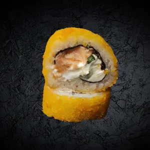 Chrunch roll - (salmón,queso crema,ciboulette)