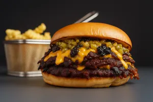 NUEVA! Spicy Bacon Jam Doble + Fries