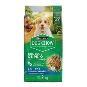 CONCENTRADO DOG CHOW ADULTOS CONTROL PESO X 2 KG