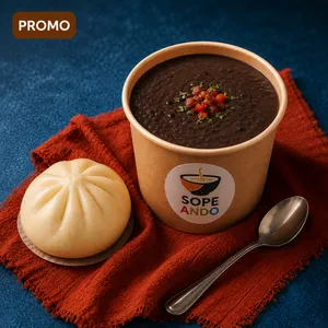 Crema de Porotos Negros + Bao de Vainilla